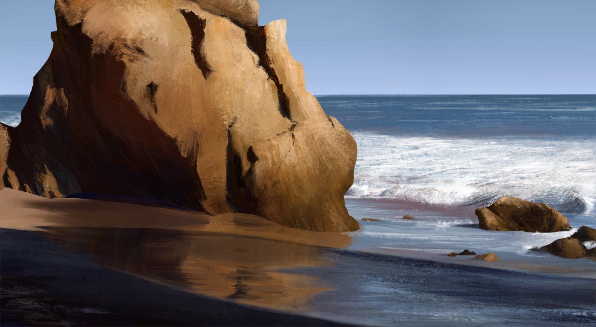 Landscape 4 - Beach Rocks