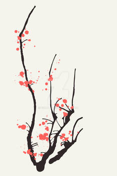 sakura . interior design print