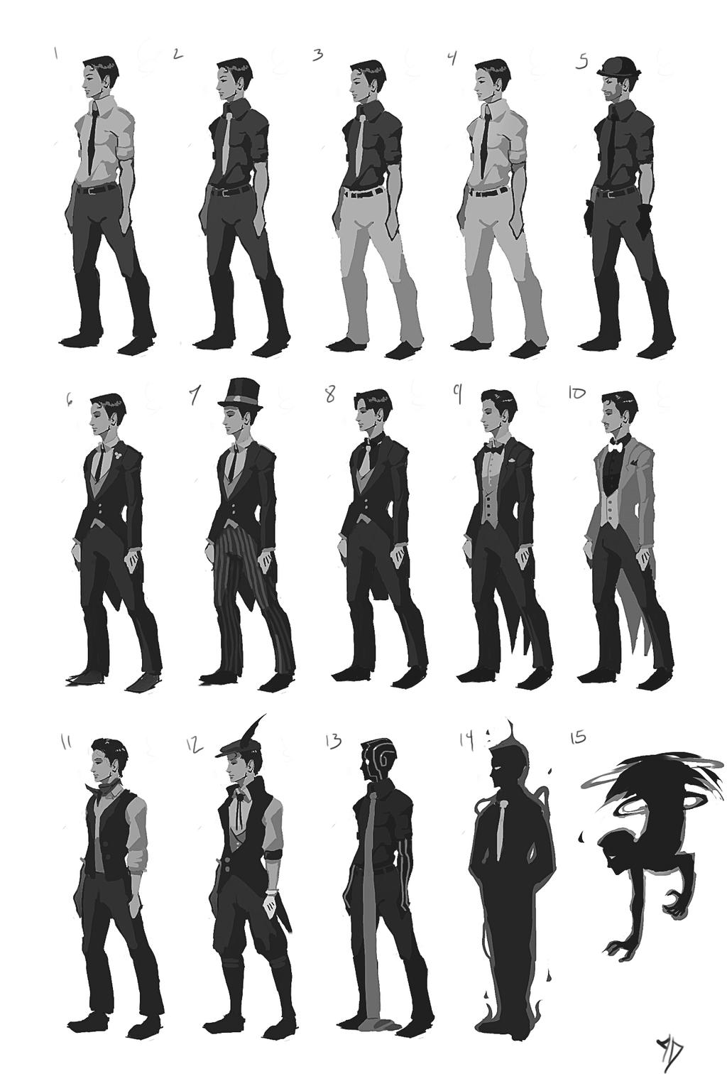 Protagonist Drawing Examples Protagonist by CeruleanRaven on DeviantArt