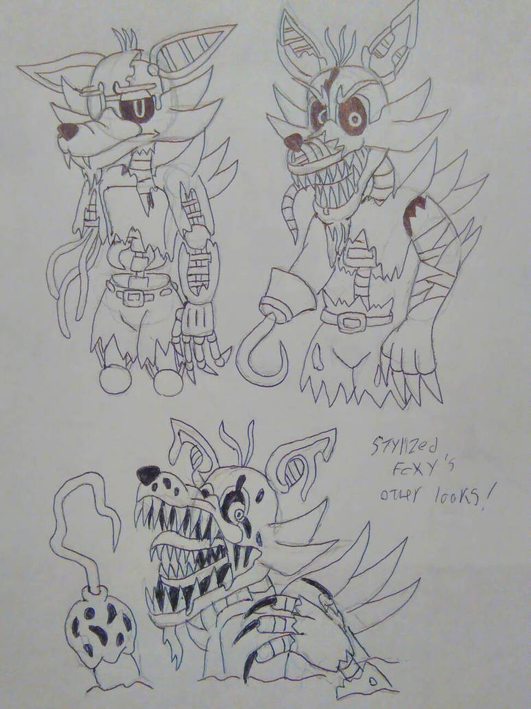 Splints Foxy stylized foxy (other looks) by SpringtraP-MasK on DeviantArt