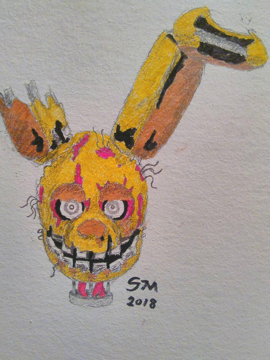 Springtap Art springtrap (wall drawing) by SpringtraP-MasK on DeviantArt