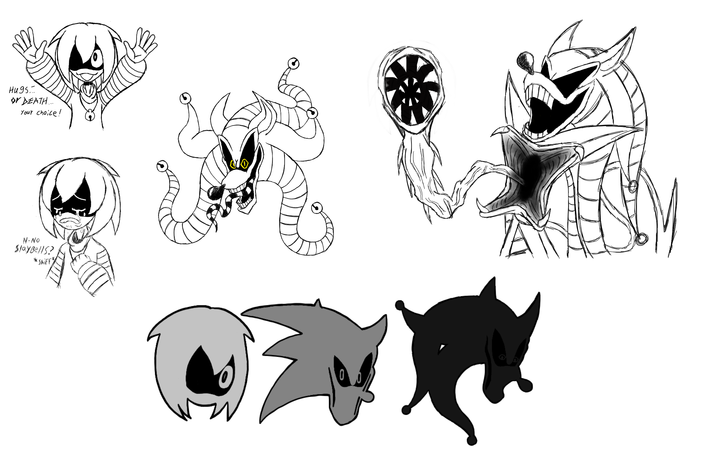 Sonic.EXE (OG) but his forms in each song by JayKay64 on DeviantArt