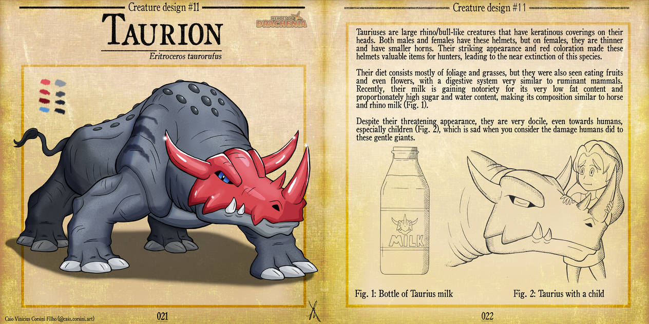Monsters Rino Creature design concept 11 - Bull Rhino monster by Demigod64 on DeviantArt