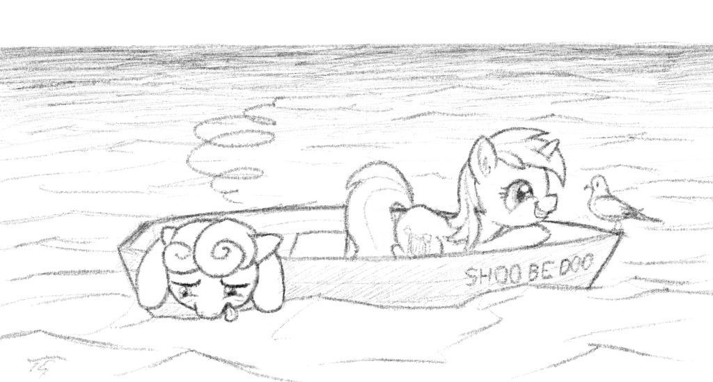 Lyra At Sea (and Bon Bon)