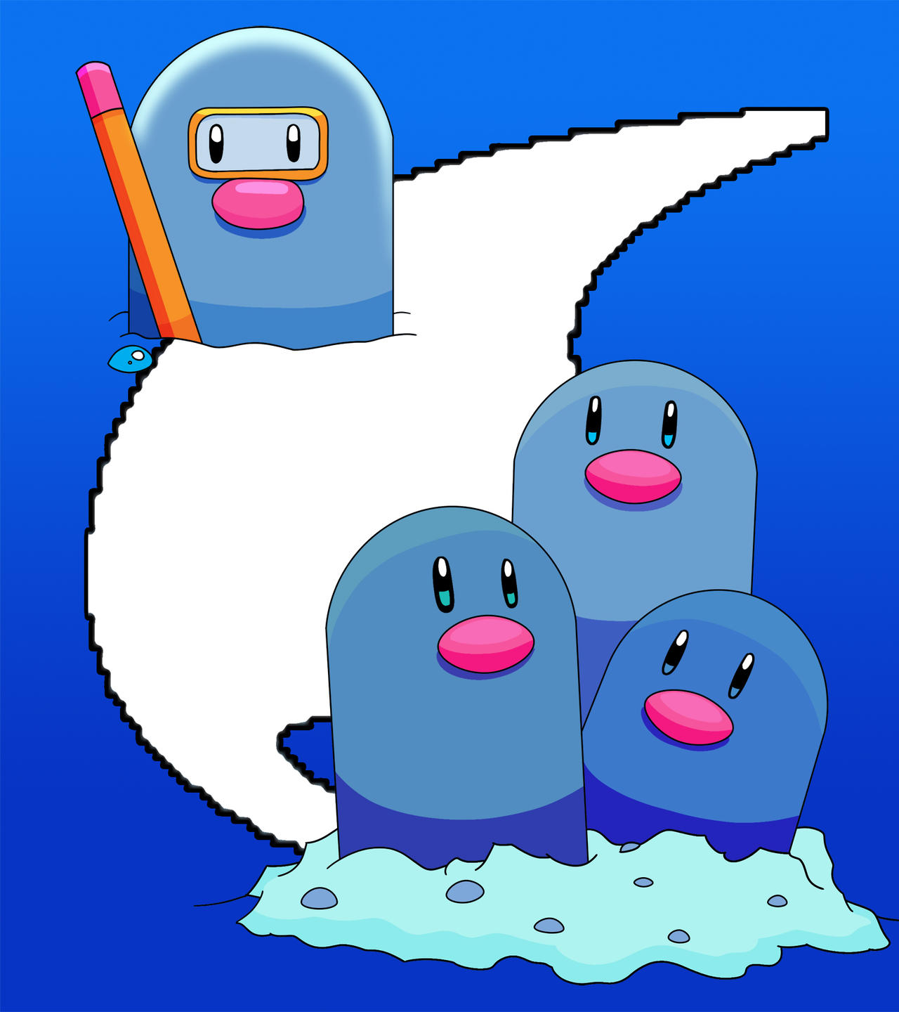 Diglett Dugtrio by fedenarromi on DeviantArt