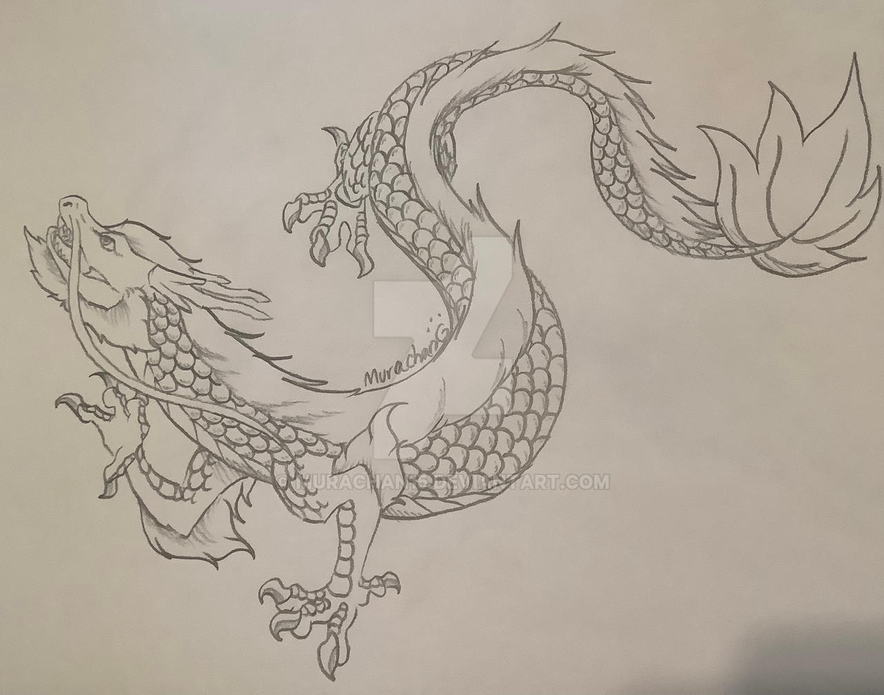 Eastern Dragon Sketch By Murachan15 On DeviantArt eastern-dragon-sketch-by-murachan15-on-deviantart