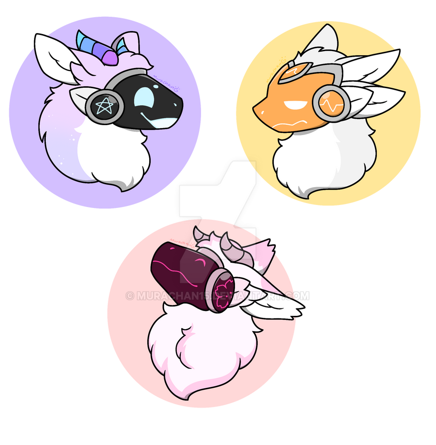 Protogen headshots by Murachan15 on DeviantArt