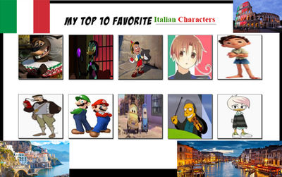 My Top 10 Favorite Italian Characters by PPG2009 on DeviantArt