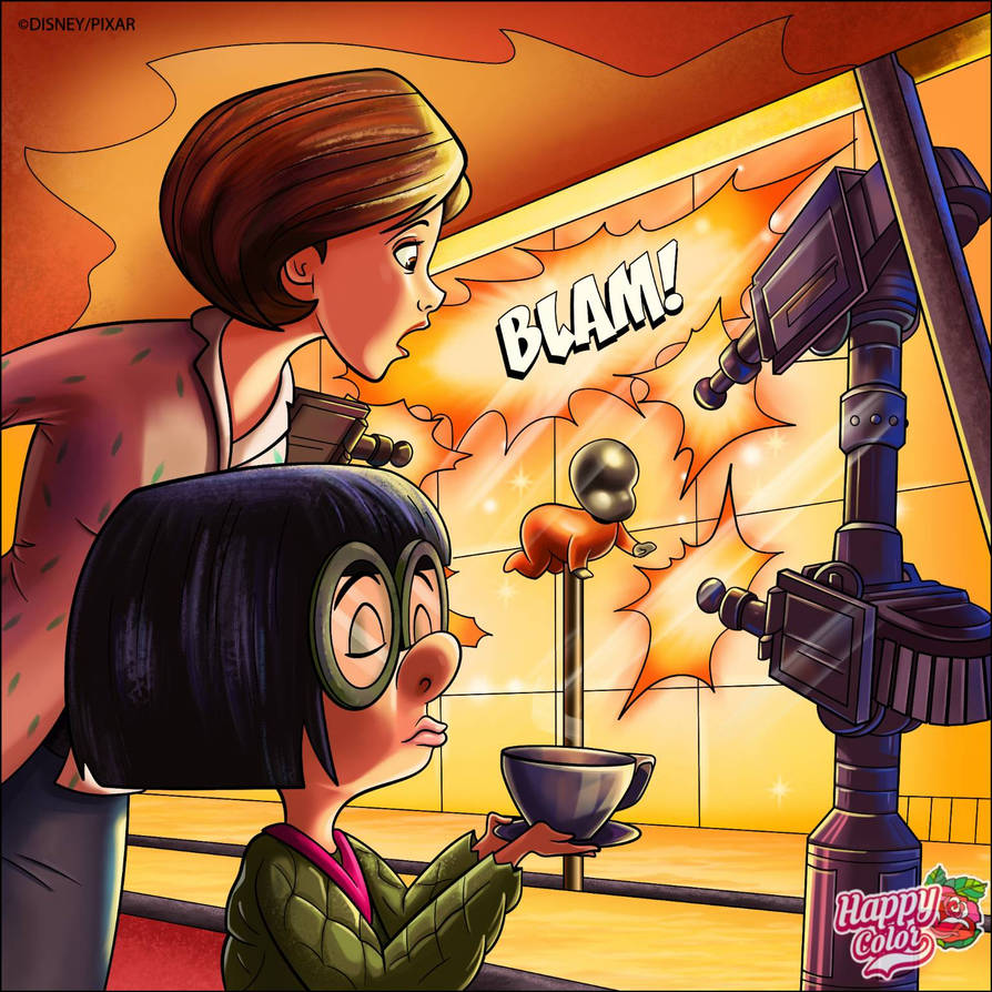 Edna Moda Fire Edna Mode making Superhero Costumes by PPG2009 on DeviantArt
