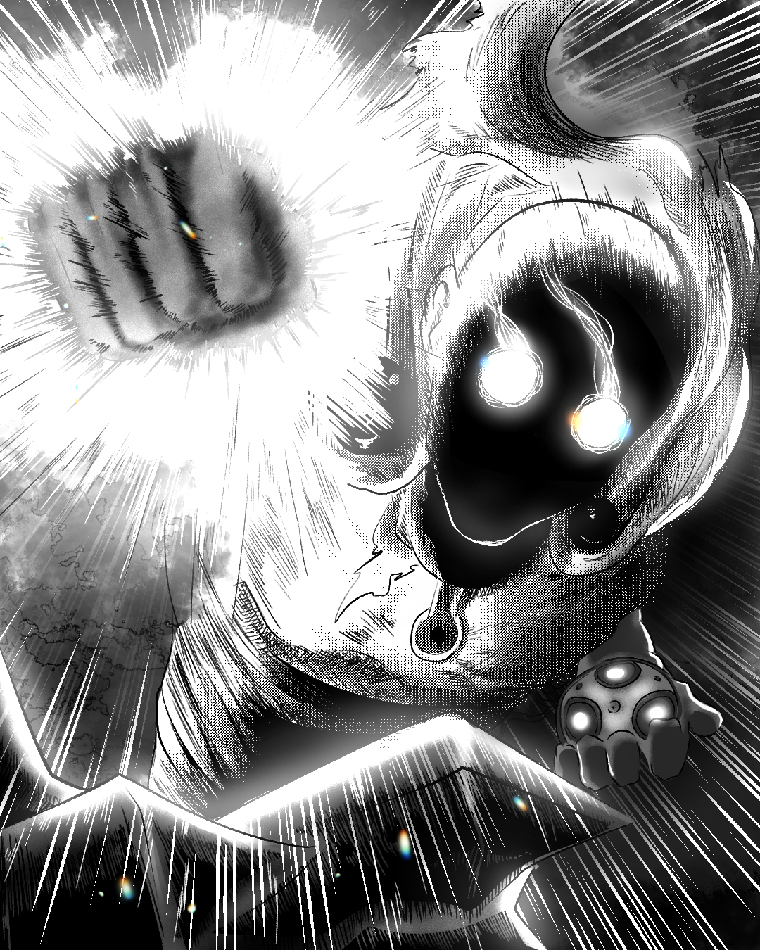 Saitama Rage Mode Punch! by artwithyassine on DeviantArt