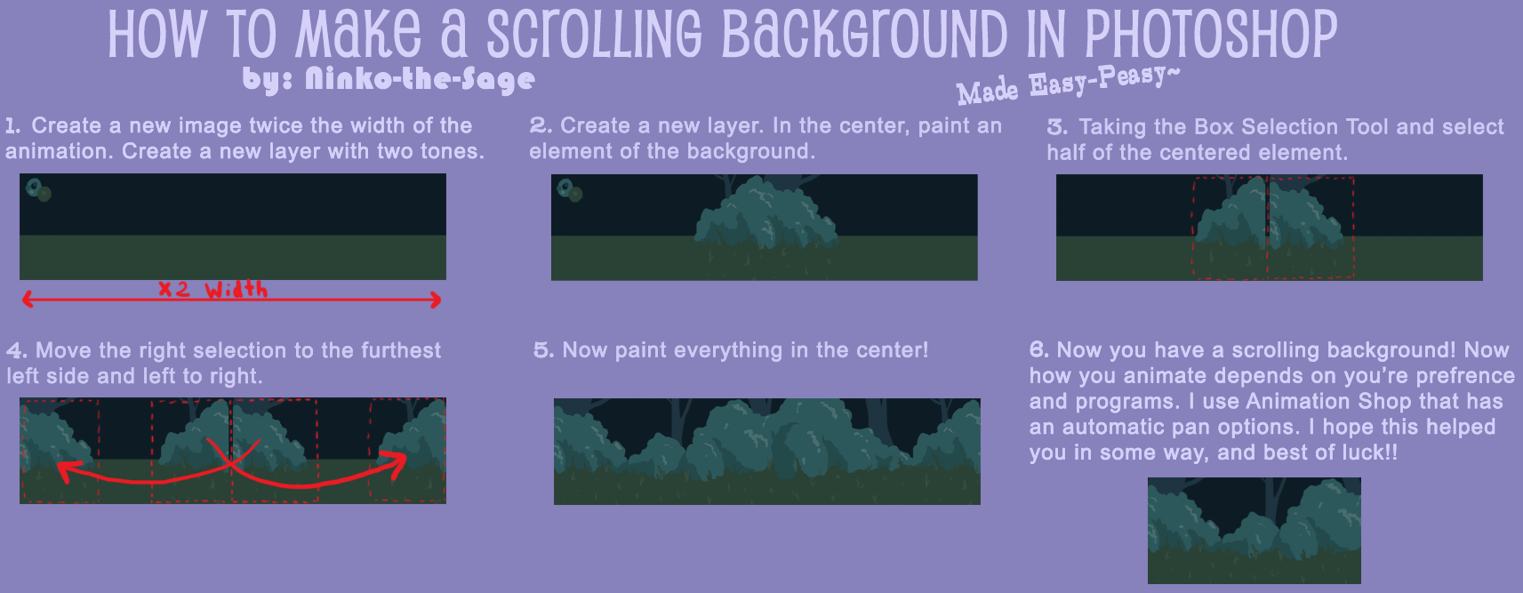 Tutorial: Scrolling Background by Ninko-The-Sage on DeviantArt Tutorial: Scrolling Background by Ninko-The-Sage on DeviantArt