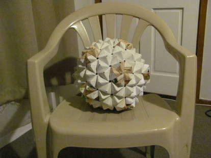 Origami buckyball