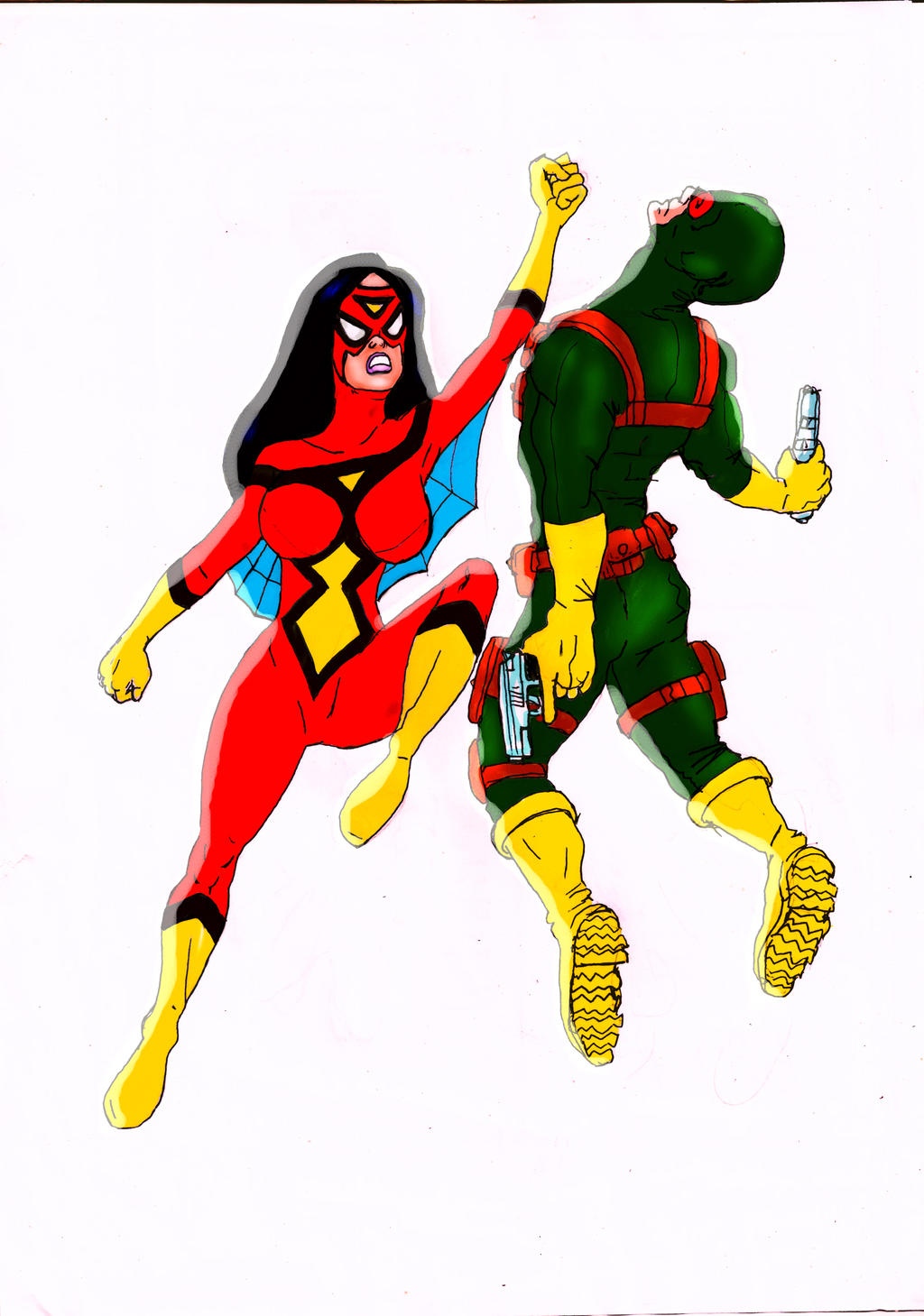 Spider Woman Vs Hydra By Maironmatos On Deviantart Spider Woman Vs Hydra By Maironmatos On Deviantart