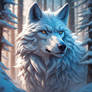 wolf in forest 02