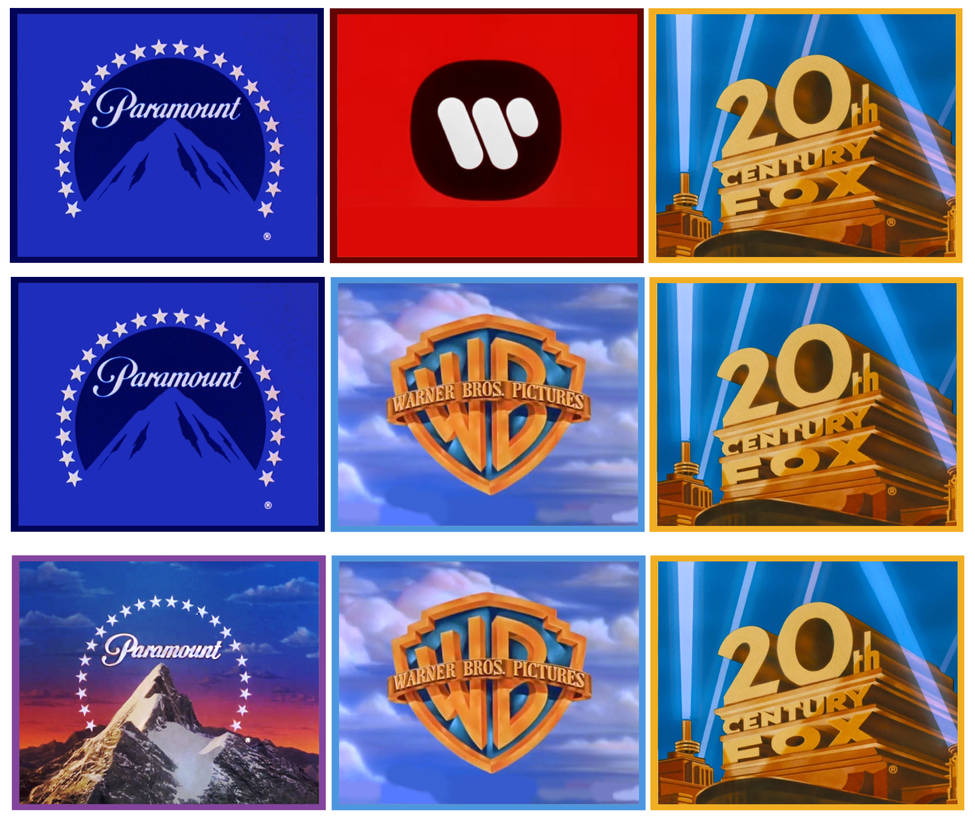 Paramount, Warner Bros. and Fox (Three Version) by FanOf2010 on DeviantArt