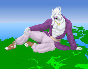 Lounging Asriel Dreemur wip Lounging Asriel Dreemur wip