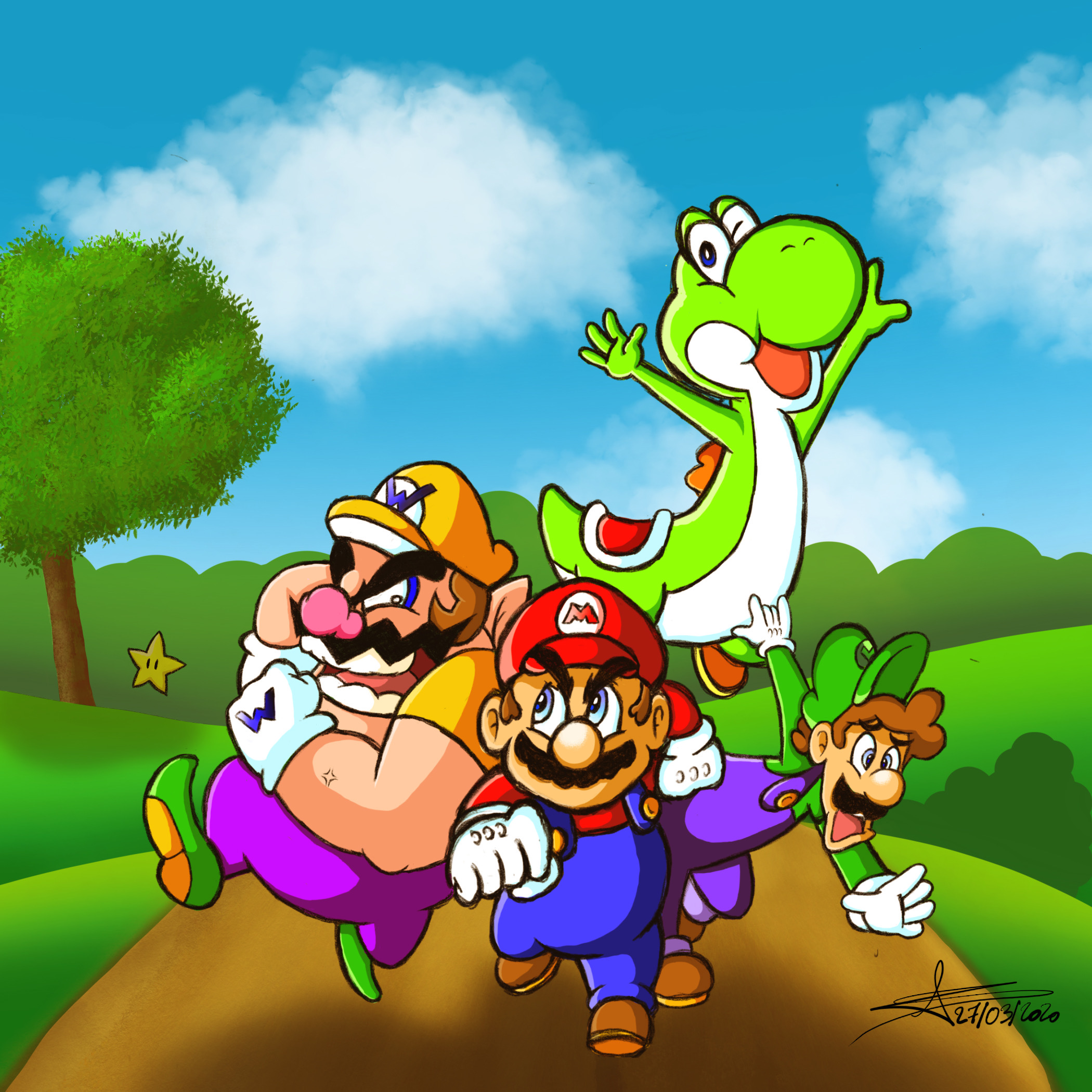 Mario friends by blaak94 on DeviantArt