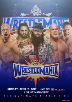 WrestleMania 33 Poster Design