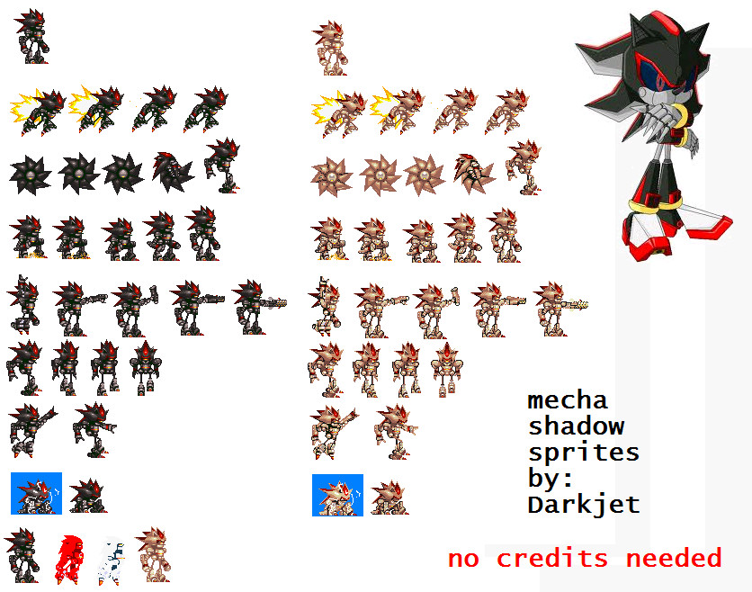 Metal Shadow Sprites