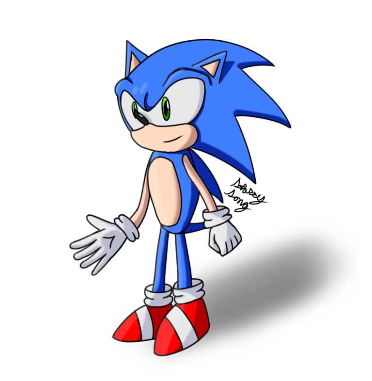 Found this really cool art of classic Sonic that Imma post on here for the  evening. I hope you like him. :) Art by rongs1234 on DeviantArt :  r/SonicTheHedgehog