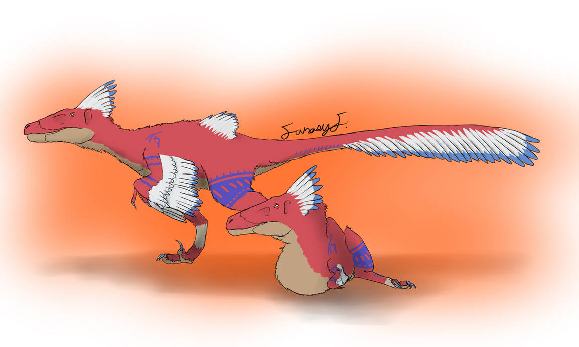 Floofy Utah Raptor Utahraptor Fossil Fighters Style by FantasyFanatic365 on DeviantArt