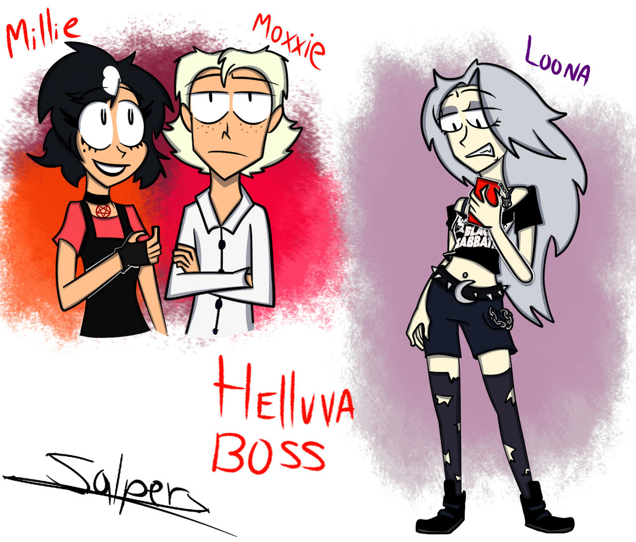 Helluva Boss Humans - Untutu Wallpaper