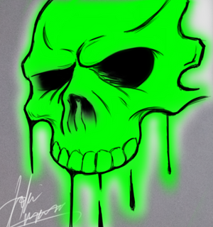 Slimed-On Skull