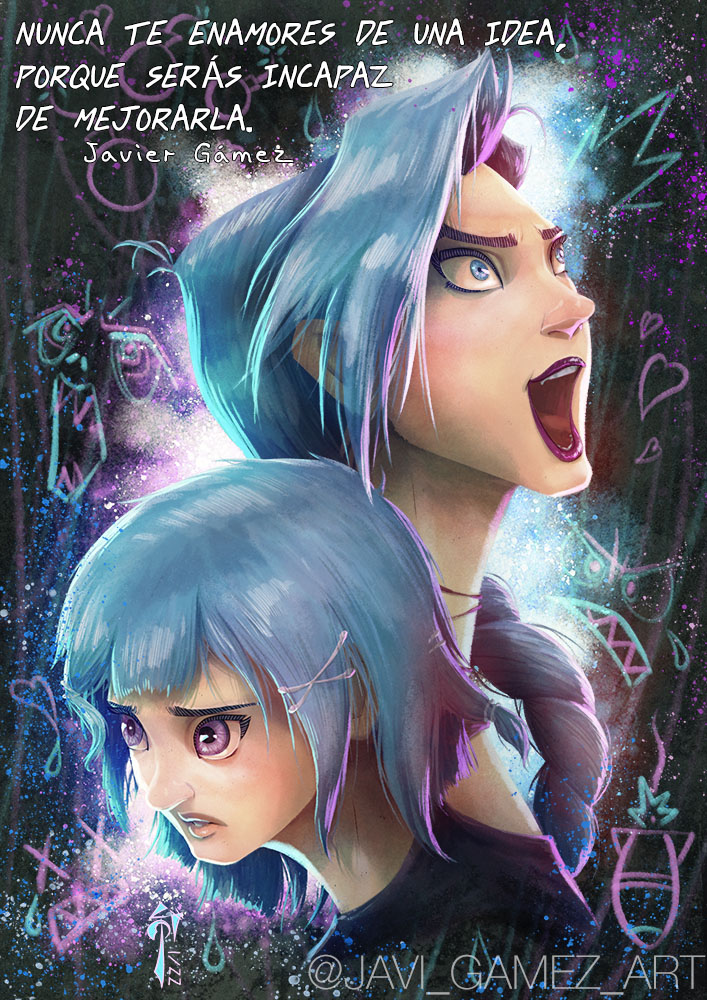 Jinx Vs Powder by Alsbram on DeviantArt
