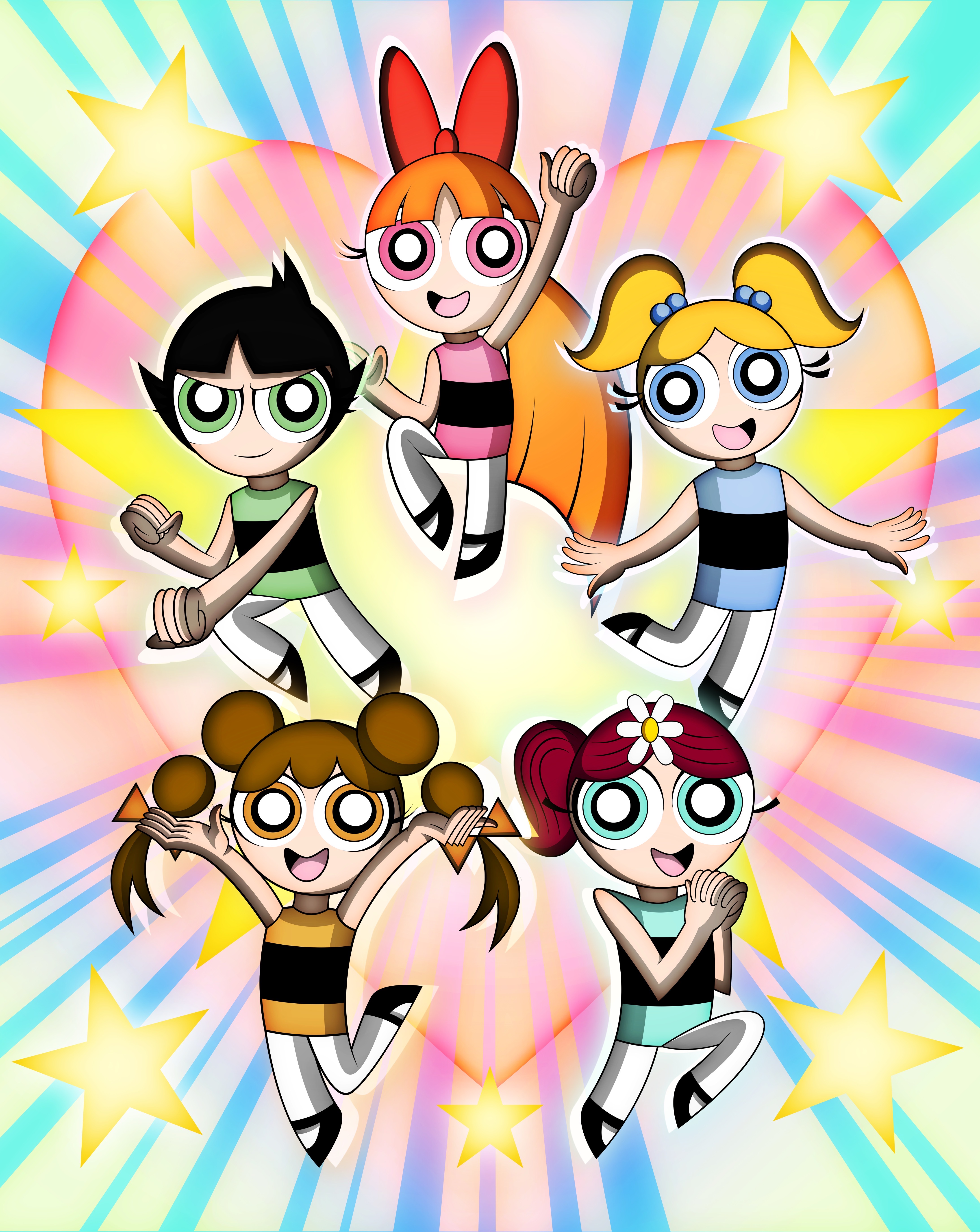 Powerpuff Style. Deviantart Powerpuff Girls (Dragon Ball Super style) by Angel-Sweetheart on DeviantArt