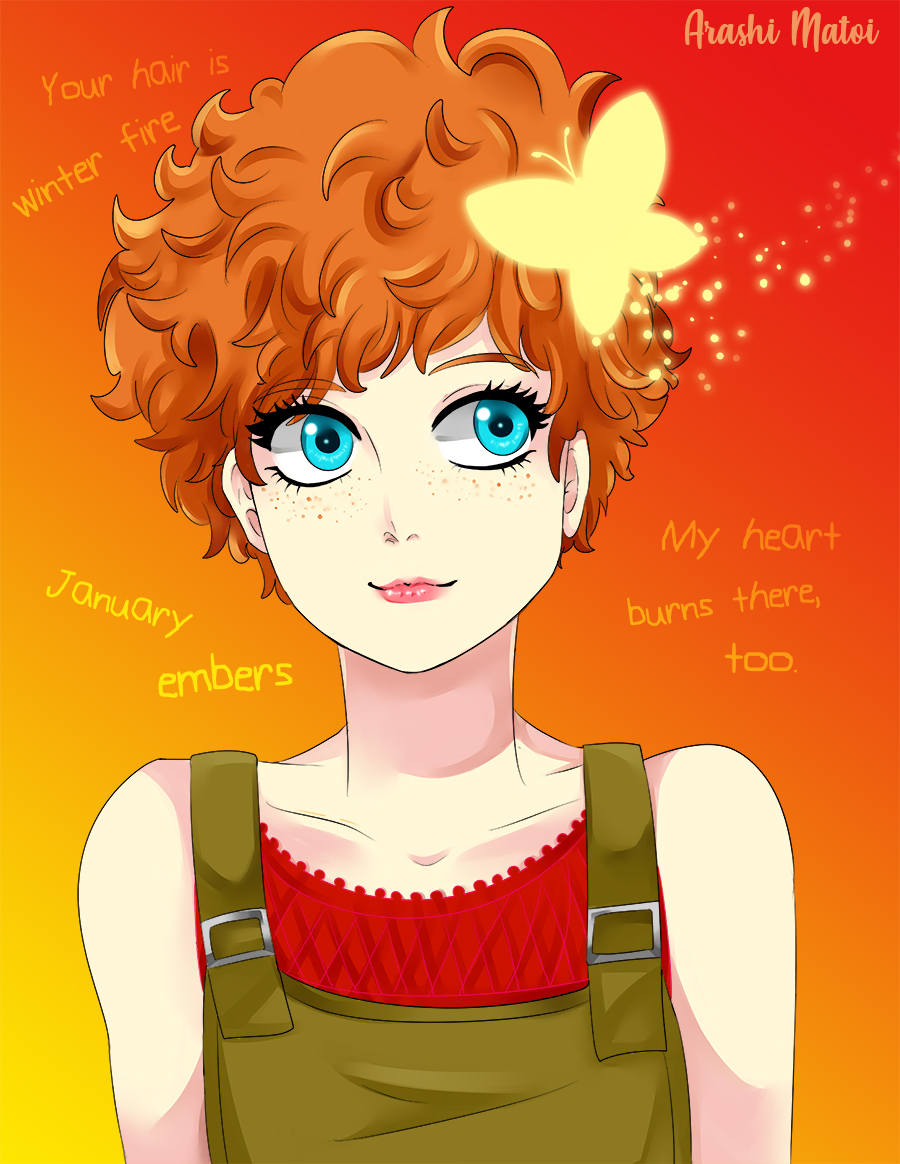 Your hair is winter fire... by Arashi-Matoi on DeviantArt Your hair is winter fire... by Arashi-Matoi on DeviantArt