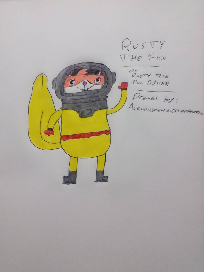 Rusty The Poo Diver Fox (HTF) by AlexSplendidHTFFan on DeviantArt