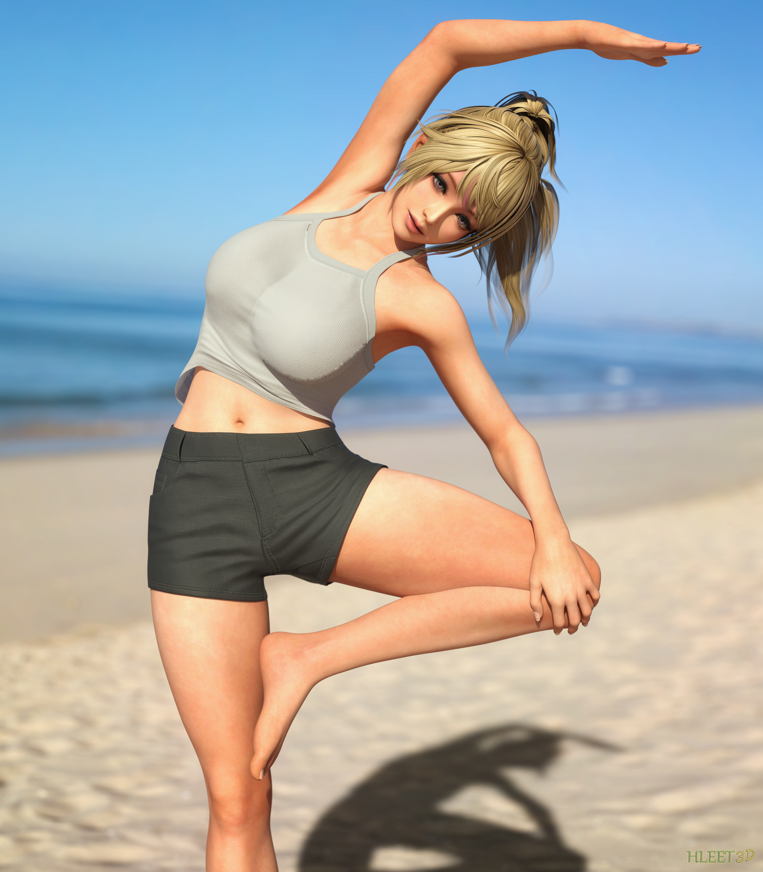 Doing some stretching