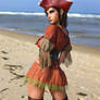 Posing for a pirate magazine
