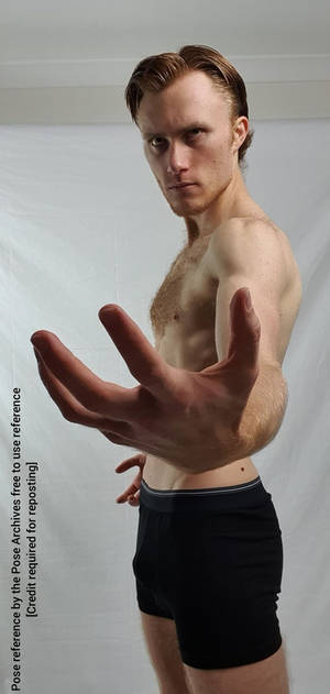 Male Hand Reaching Out Perspective Pose