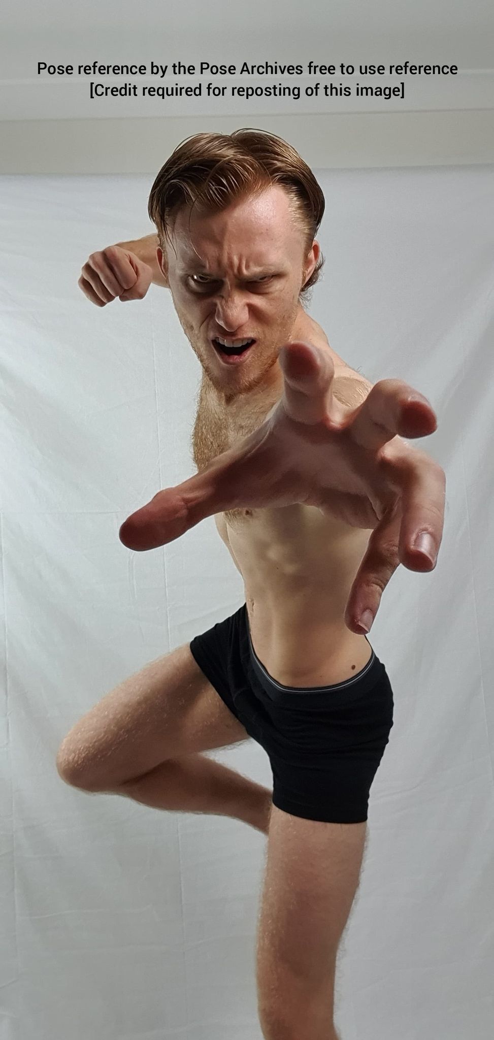 Getting Hit Pose Male Reaching and Punching Pose by theposearchives on DeviantArt