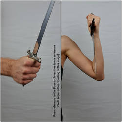 Male and Female Hand Holding Dagger Reference 2
