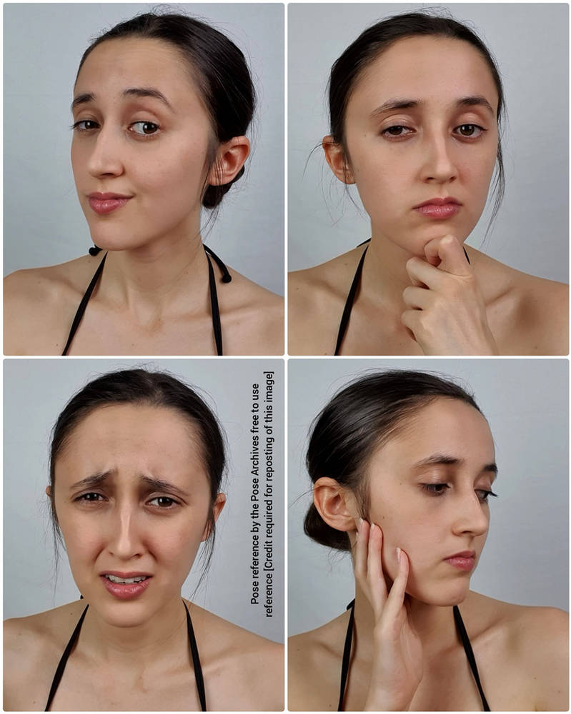 Body Expressions Reference Female Expression Reference by theposearchives on DeviantArt