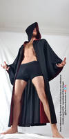Male Epic Stance with Hooded Cloak