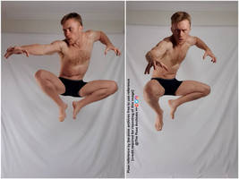 Male In Action Jumping Pose