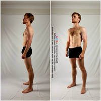 Male Standing Profile and 3/4 Angle Pose