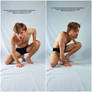 Male Crouching Exhausted Pose 1