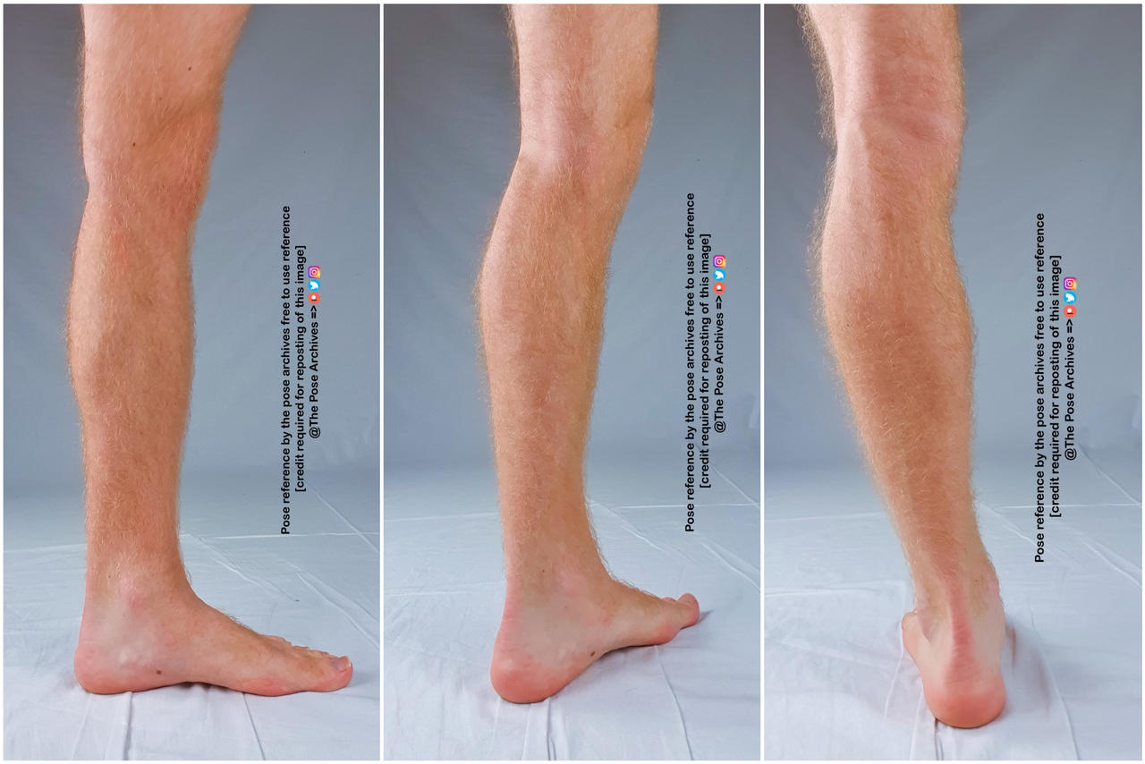 Foot Reference Image Back View Male Foot Referene Back View by theposearchives on DeviantArt