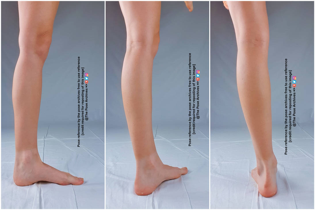 Female Foot Reference Back View by theposearchives on DeviantArt