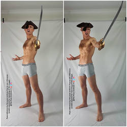 Male Pirate with Sword Pose