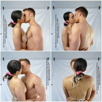 Couple Kissing Pose Multiple Angles