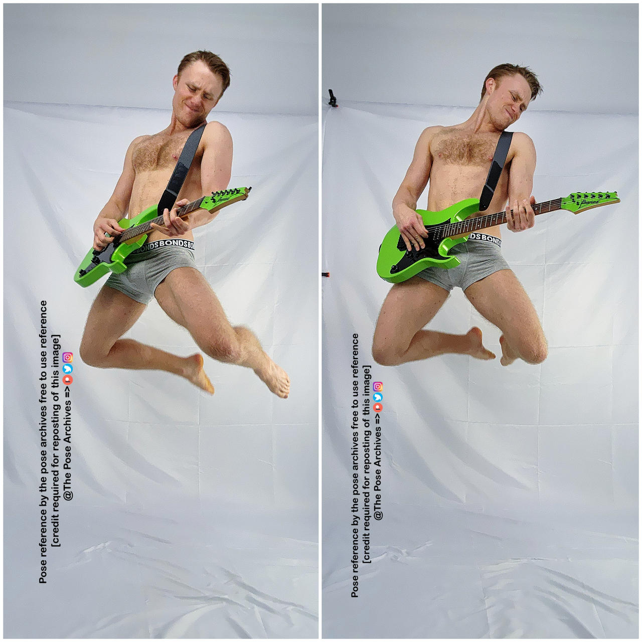Male Playing Guitar in Air Pose by theposearchives on DeviantArt