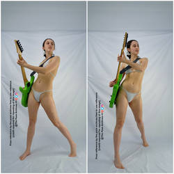 Female Playing Guitar Pose