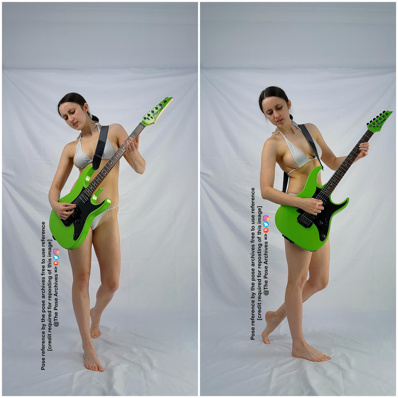 Female Playing Guitar Pose by theposearchives on DeviantArt