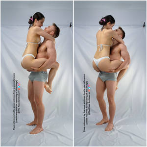 Male Carrying Female Cute Couple Pose