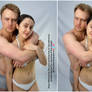 Chill Couple High Angle Pose